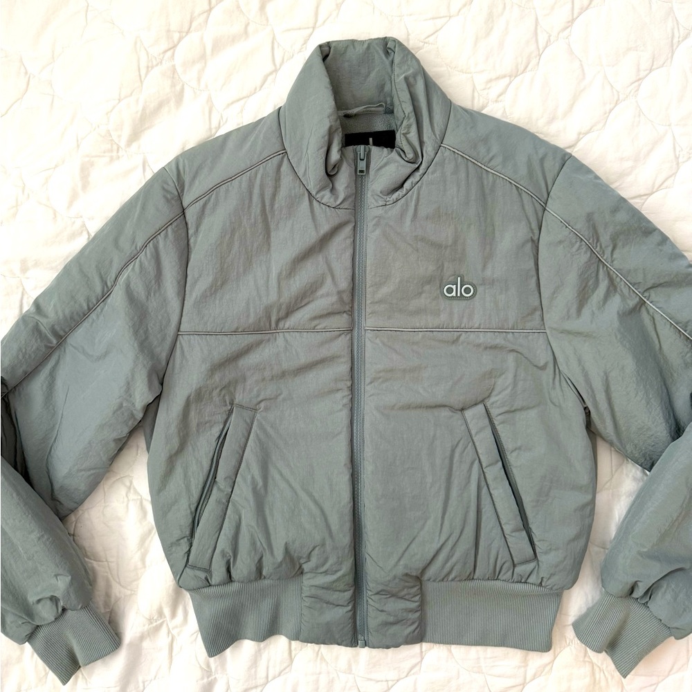 Alo Yoga Drop Top Jacket- Cosmic Grey